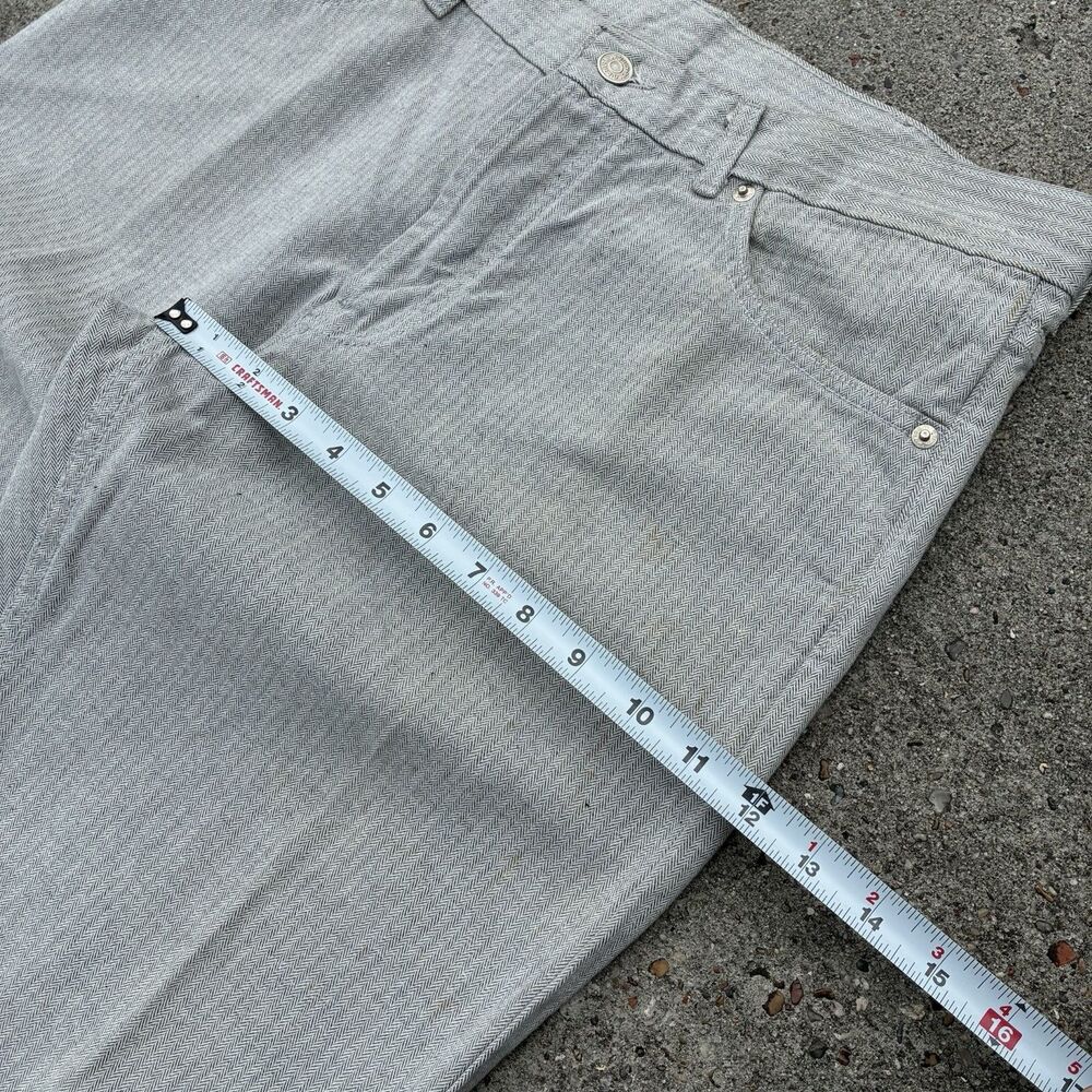 Vintage Polo Ralph Lauren Pants 34x30 100% Cotton Herringbone Trousers USA Made - Picture 14 of 16